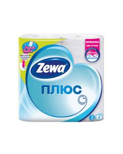 Туалетная бумага ZEWA ПЛЮС 144051 4 шт